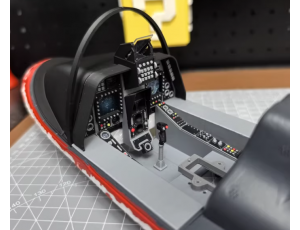 Top-Design 3D Print Scale Cockpit Panels Set For Freewing Avanti S 80mm EDF Jet 